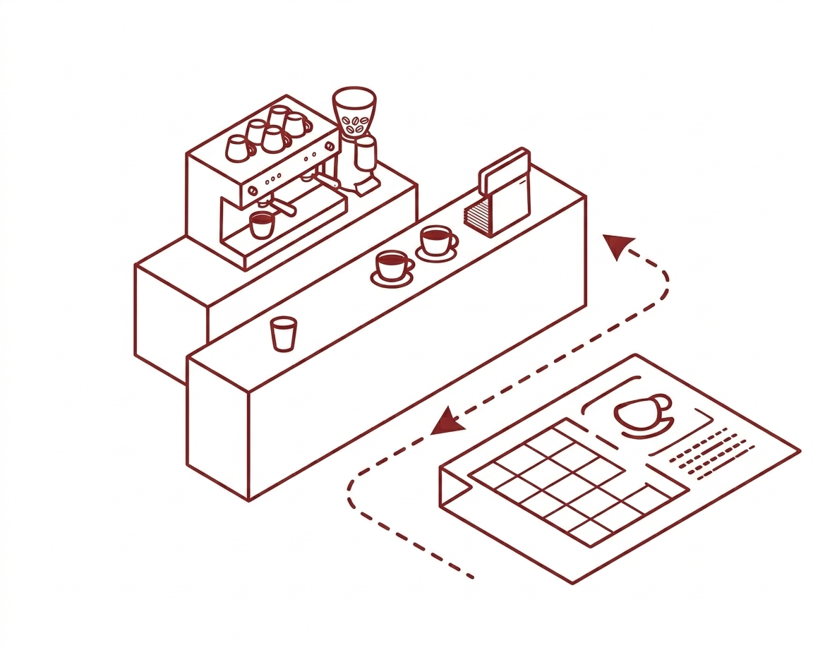 カフェ開業イラスト